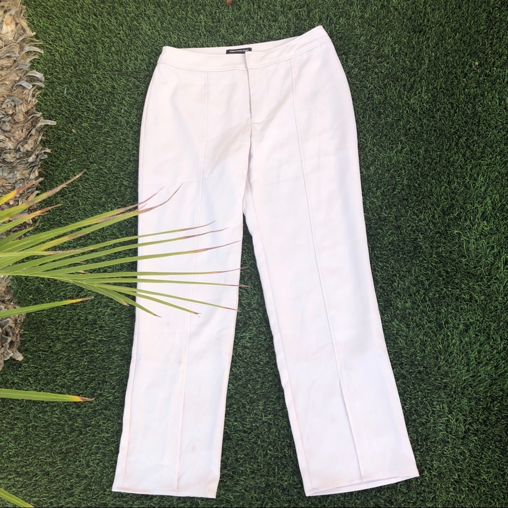 Something Navy Skinny Slit Hem Pants